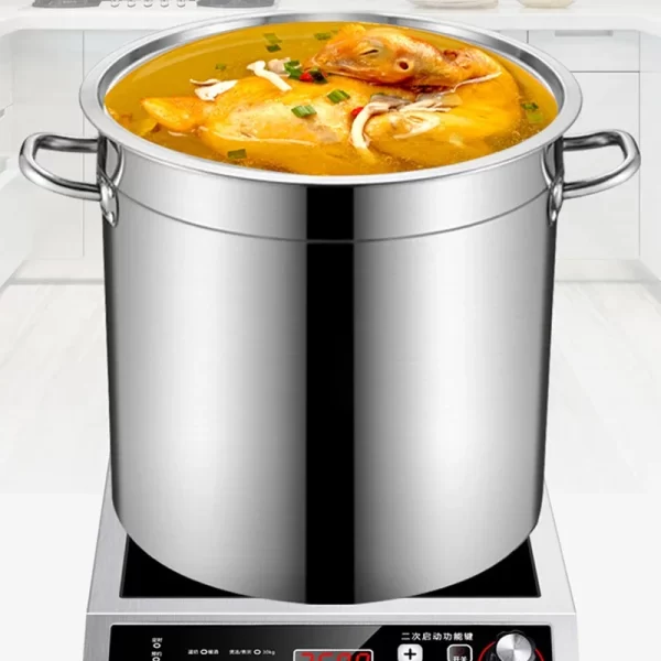 3500W Induction Cooker Commercial high-power single-head Electromagnetic Stove button control maximum load-bearing 50KG 220V - Imagem 4