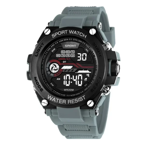 YIKAZE Men's Sports Watch Waterproof Man Sport Watches Multifuction LED Digital Military Watch Alarm Clock Electronic Wristwatch - Imagem 7