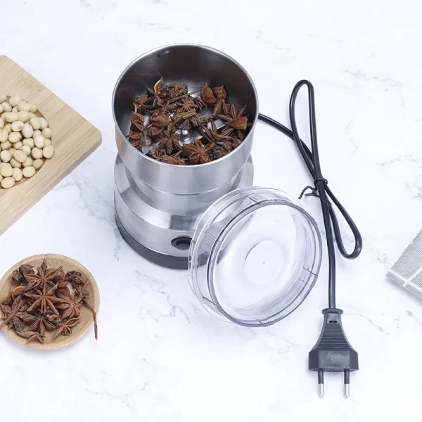Mini Electric Grinder Household 300ml Ultrafine Baby Food Pulverizer Coffee Grinder Spice Pepper Grinder Grain Mill 4 Blades - Imagem 5