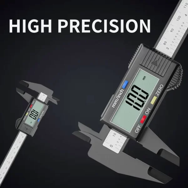 150mm 0.1mm Digital Caliper 6 Inch Electronic Vernier Caliper Measuring Tool Calliper Micrometer Digital Ruler - Imagem 2