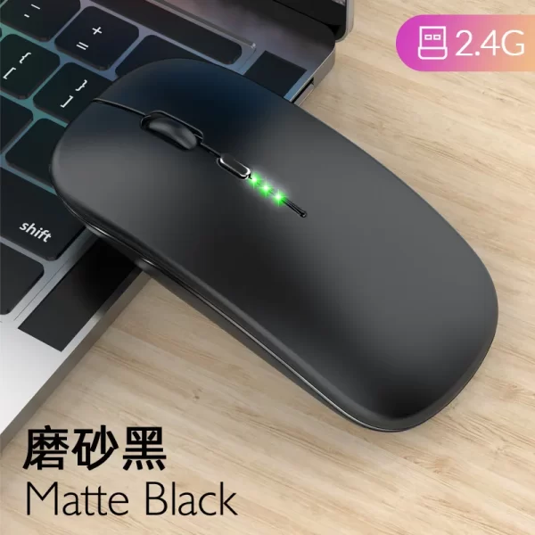 Wireless Mouse RGB Rechargeable Bluetooth Mouse 2.4G Silent Mause Ergonomic Mini Mouse USB Optical Mice For PC laptop Computer - Imagem 15