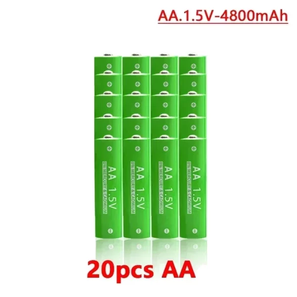 1.5V Rechargeable AA  AAA 4.8-3.8Ah Battery For Torch Toys Clock MP3 Player Replace Ni-Mh Battery Delivery within 15-25 days - Imagem 7