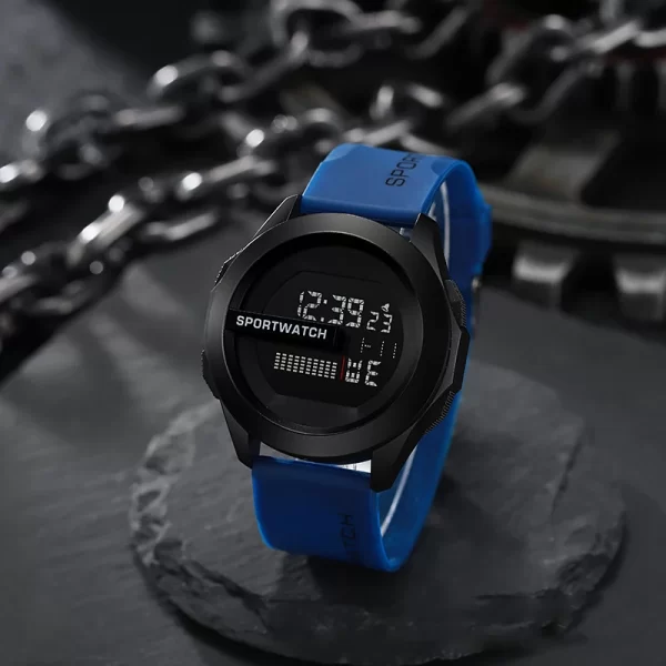 POSHI Sport Watch for Man Luxury Digital Wristwatch Stopwatch Luminous with Date Week Original Waterproof Clock free shipping - Imagem 8