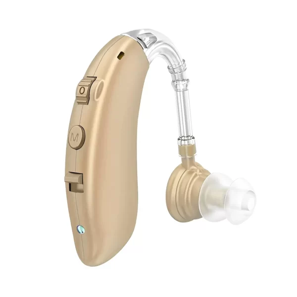 Rechargeable Digital Hearing Aid Adjustable Tone Best Sound Amplifier Portable Deaf Elderly BTE Hearing Aid - Imagem 11