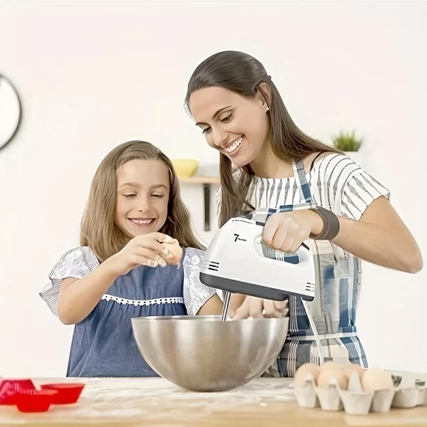Electric Hand Mixer Kitchen Beater Spiral Whisk Stand Cake Baking Food Blender Egg Beater Cream Dough Hand Electric Mixer - Imagem 3