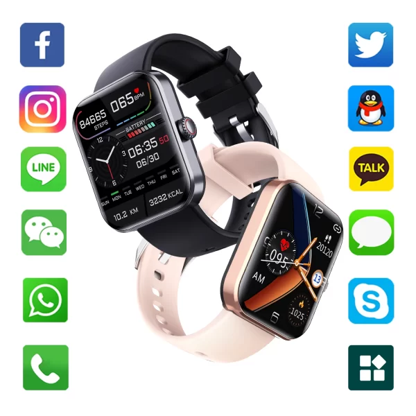 Relógio esportivo inteligente AOGAN AGW-F57L de 1,91" com monitoramento de frequência arterial multiesportivo - Imagem 6