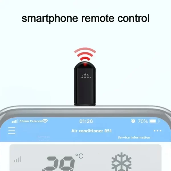 Type C Smartphone Infrared Transmitter Adapter Control Smart App Control Adapter Infrared Remote Suitable for Television