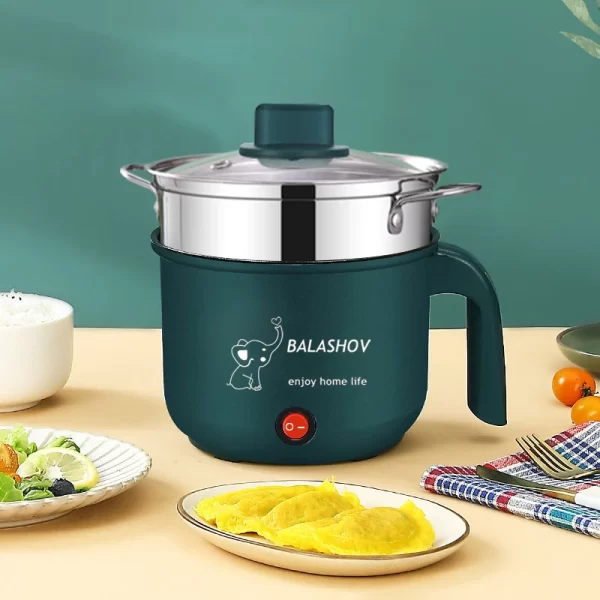 Mini Electric Cooker Non-stick Cooking 1-2 People Single/Double Hot Pot steamer Hot Pot Multifunction Electric Cooker for Home - Imagem 4
