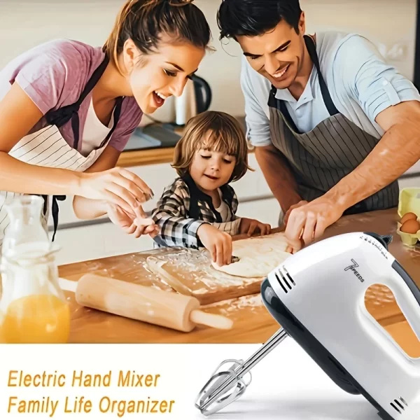 Electric Hand Mixer Kitchen Beater Spiral Whisk Stand Cake Baking Food Blender Egg Beater Cream Dough Hand Electric Mixer - Imagem 6