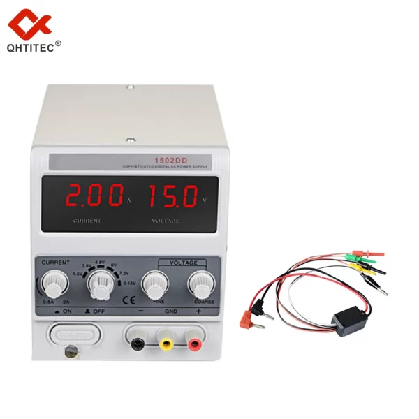 QHTITEC DC Regulated Power Supply Adjustable Digital display 15V 2A Bench Power-Supplies Voltage Regulator 220V 50/60HZ - Imagem 6