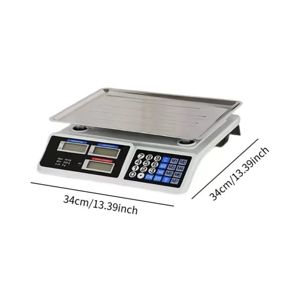 Digital Scale Price Computing Scale LCD Display Commercial Food Counting Weighing Scale for Retail Outlets Deli Farmers Market - Imagem 7