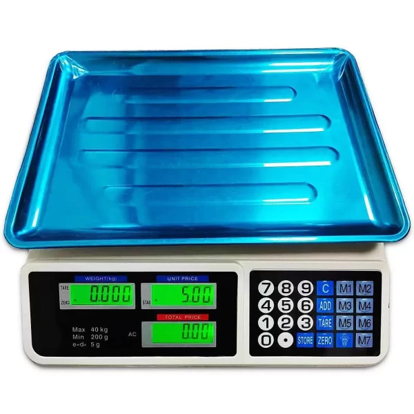 Digital Scale Price Computing Scale LCD Display Commercial Food Counting Weighing Scale for Retail Outlets Deli Farmers Market - Imagem 4
