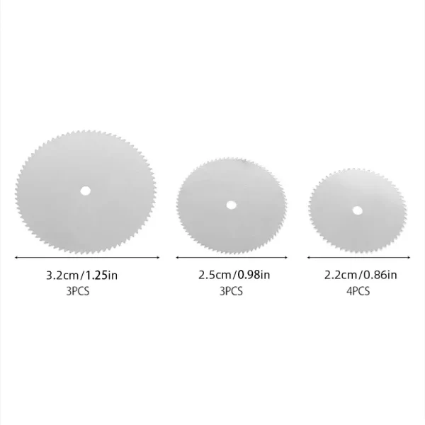 11PCS Micro Circular Saw Blade Accessory Electric Grinding Cutting Disc Metal Cutter Rotary Tool Electric Tool Wood Cut - Imagem 4