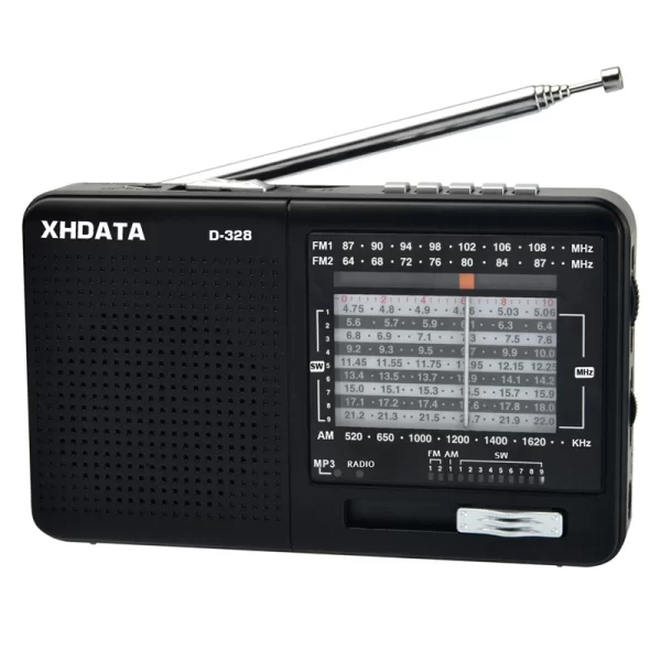 XHDATA D-328 Versatile AM/FM/SW DSP Portable Radio Receiver with MP3 Player TF Card USB, and Bluetooth Connectivity - Imagem 6