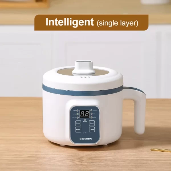 Panela elétrica de arroz de 1,7 L, camada dupla, 220 V, multicooker, antiaderente, inteligente, mecânica, panela de arroz a vapor para casa - Imagem 10