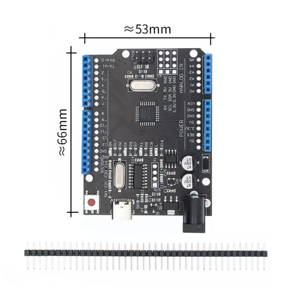 Development board  for UNO R3 CH340G+MEGA328P SMD Chip 16Mhz For Arduino UNO R3 USB CABLE ATEGA328P One set - Imagem 9
