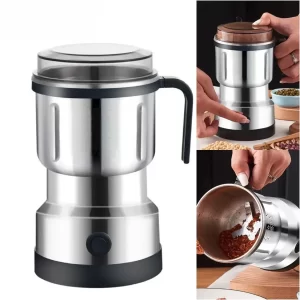Moedor de café multifuncional 220V, lâmina de aço inoxidável, moedor elétrico de ervas, grãos, especiarias, nozes, grãos, máquina de moer grãos de café