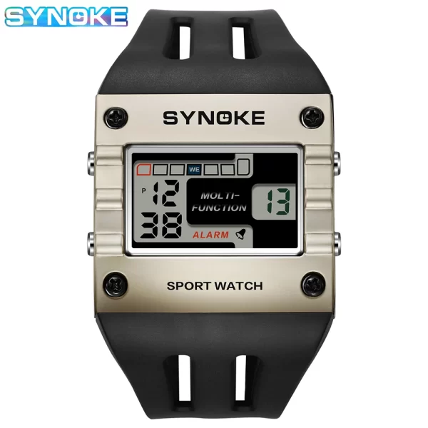SYNOKE Digital Watch Men Sports Electronic Watch Waterproof Night Glow Large Screen Square Student Watch Outdoor New Color Trend - Imagem 6