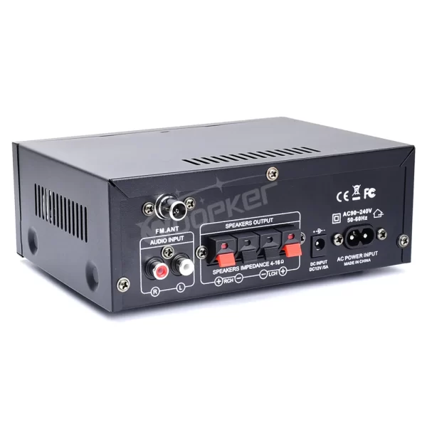 Woopker AK45 HiFi Digital Amplifier Max Power 90Wx2 Channel 2.0 Bluetooth Surround Sound AMP Speaker for Home Car - Imagem 6