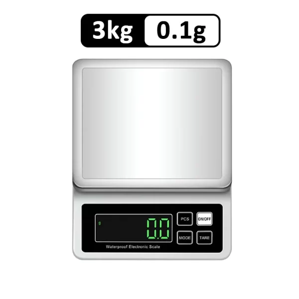 Fully Waterproof Kitchen Scale USB 0.1g/1g High Precision Electronic Balance 304 Stainless Steel Scales with Counting Function - Imagem 10