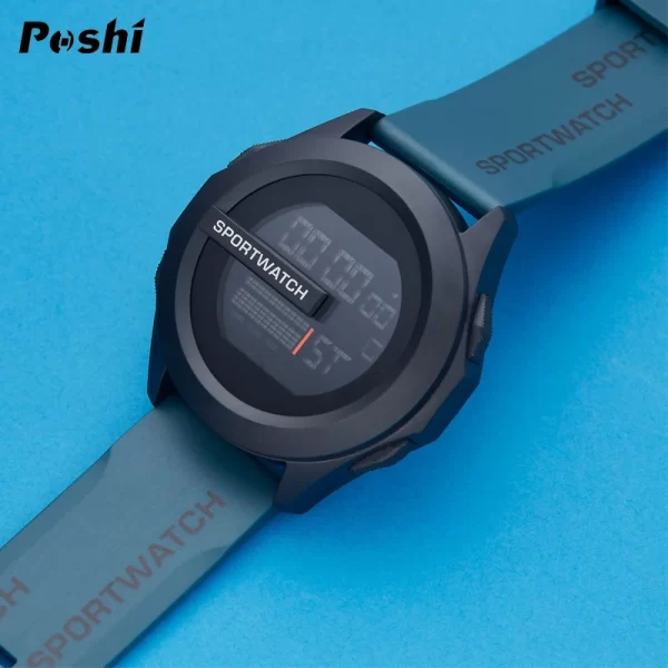 POSHI Sport Watch for Man Luxury Digital Wristwatch Stopwatch Luminous with Date Week Original Waterproof Clock free shipping - Imagem 6