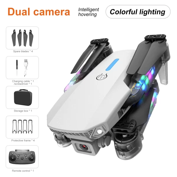 QJ E99 K3 Pro HD 4k Drone Dual Camera High Hold Mode Foldable Mini WIFI Aerial Photography RC Quadcopter Toys Helicopter Dron - Imagem 8