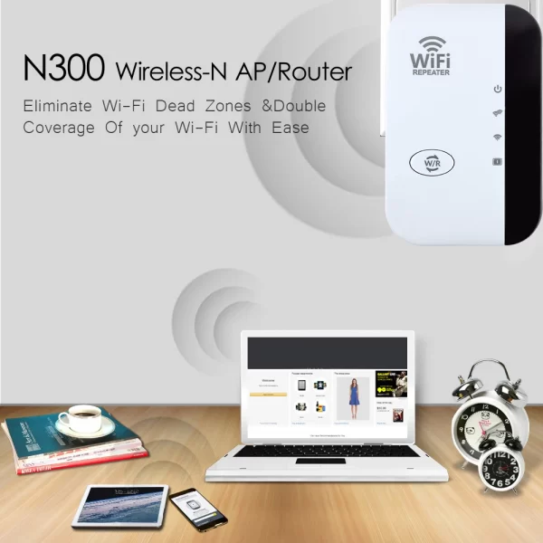 FENVI 300Mbps Wireless WIFI Repeater Remote Wifi Extender WiFi Amplifier 802.11N WiFi Booster Repetidor Amplifier Wi Fi Reapeter - Imagem 4