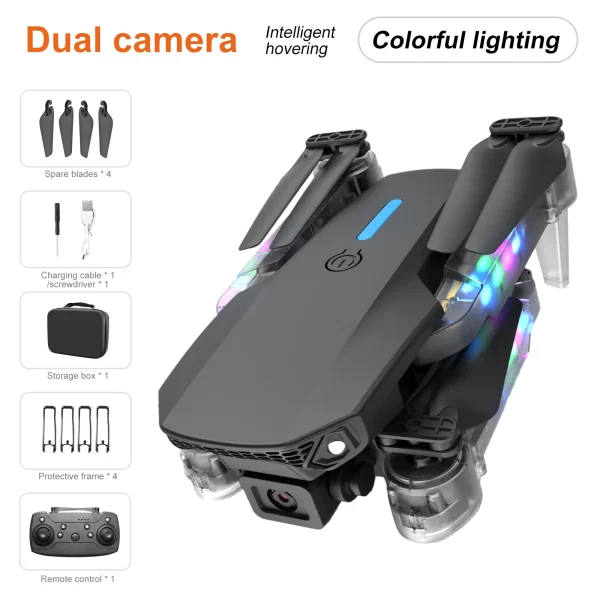 QJ E99 K3 Pro HD 4k Drone Dual Camera High Hold Mode Foldable Mini WIFI Aerial Photography RC Quadcopter Toys Helicopter Dron - Imagem 7