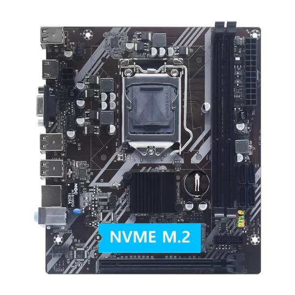 MUCAI H61 Motherboard LGA 1155 Kit Compatible With Intel Core CPUs 2nd And 3rd Generations Supports M.2 NVME SDD - Imagem 6