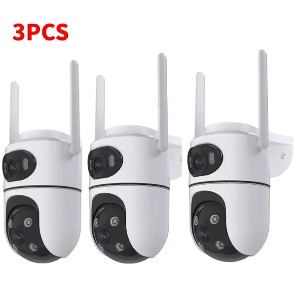 1-5PCS 4K 8MP Dual Lens Wifi Camera Outdoor PTZ Night Vision Human Detection Track Alarm Security Protection Surveillance IP Cam - Imagem 7