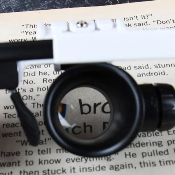 2XLED Watch Jeweler Repair Magnifier Head-Mounted Headband Adjustable Magnifying Head Eye Glasses Loupe Lens 8X 15X 23X - Imagem 3