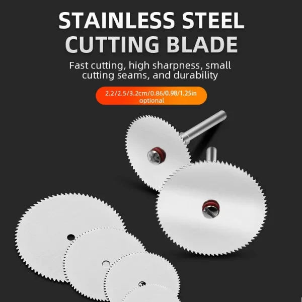 11PCS Micro Circular Saw Blade Accessory Electric Grinding Cutting Disc Metal Cutter Rotary Tool Electric Tool Wood Cut - Imagem 3