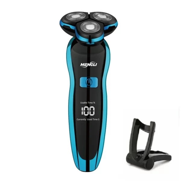 Barbeador Elétrico Barbeador Elétrico Máquina de Cortar Pelos Corporais Máquina de Barbear para Homens Mulheres Máquina de Cortar Barba Rotativa Aparador À Prova D'água - Imagem 9
