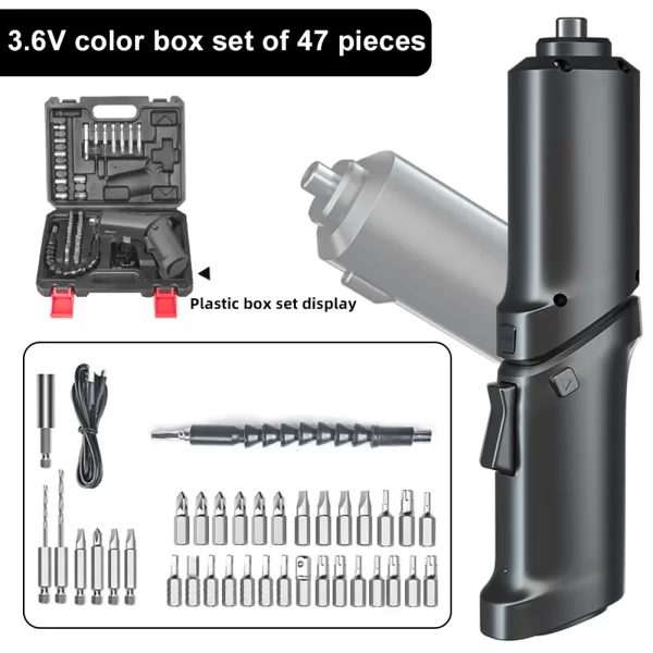 3.6v Power Tools Household Maintenance Repair 500mAh Lithium Battery Mini Household Electric Drill Rotated Cordless Screwdriver - Imagem 10