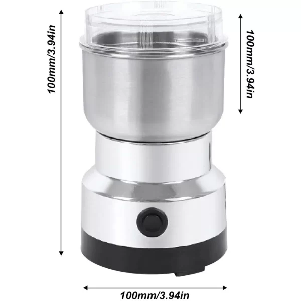 Multipurpose Electric Coffee Bean Grinding Tool Stainless Steel Milling Machine for Seeds Spices Herbs Nuts Coffee Grinder - Imagem 6