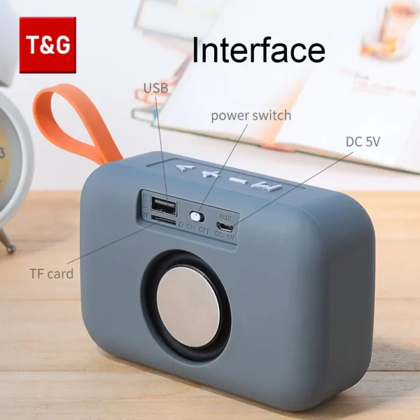 Speaker TG506 Portable Mini Wireless Soundbar Bluetooth 5.0 Outdoor Indoor HIFI Loudspeaker Support TF Card FM Radio Waterproof - Imagem 2