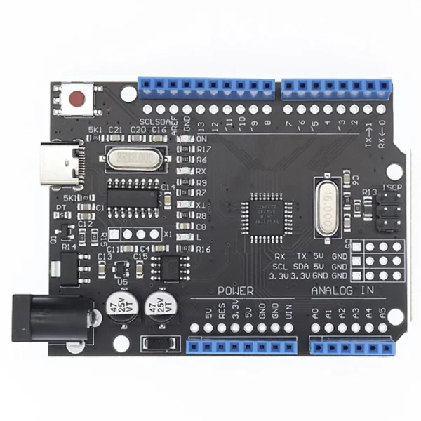 Development board  for UNO R3 CH340G+MEGA328P SMD Chip 16Mhz For Arduino UNO R3 USB CABLE ATEGA328P One set - Imagem 4