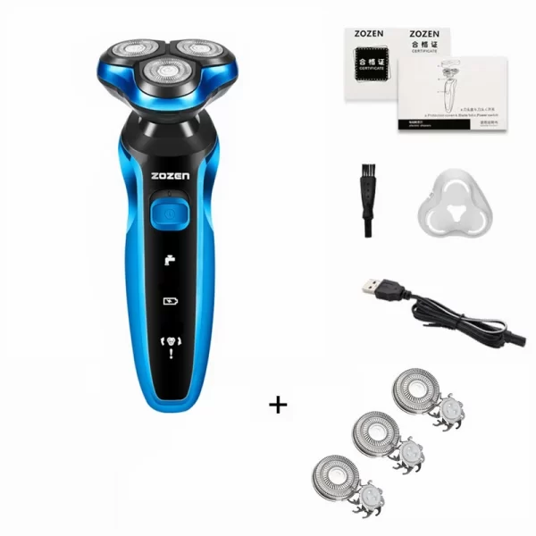 Barbeador Elétrico Barbeador Elétrico Máquina de Cortar Pelos Corporais Máquina de Barbear para Homens Mulheres Máquina de Cortar Barba Rotativa Aparador À Prova D'água - Imagem 14