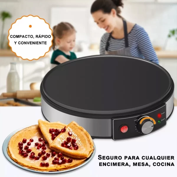 Electric Crepe Maker Machine Pancake Machine With Non-stick Griddle Batter Spreader Crepes Maker 1000W Kitchen Cooking Tools - Imagem 5