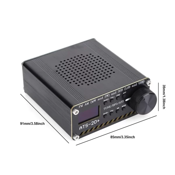 SI4732 ATS-20+ ATS20 V2 All Band Radio Receiver FM AM (MW & SW) SSB (LSB & USB) Full Band Receiver Scanner with Antenna for Home - Imagem 6
