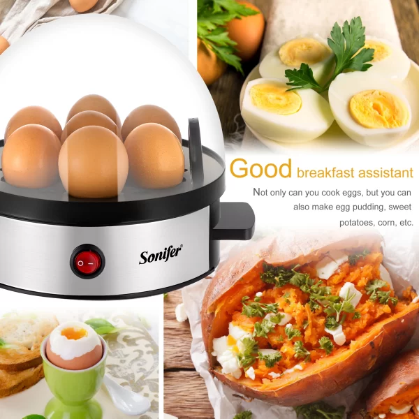 Convenient Egg CookerElectric Egg Cooker 7pcs Egg SteamerEgg CookerKitchen Cooking ToolsEgg CookerAuto-Off Function 350W Sonifer - Imagem 3