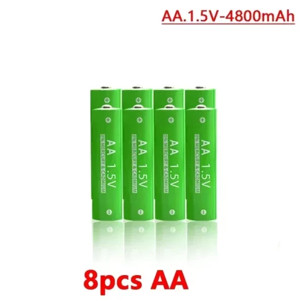 1.5V Rechargeable AA  AAA 4.8-3.8Ah Battery For Torch Toys Clock MP3 Player Replace Ni-Mh Battery Delivery within 15-25 days - Imagem 13