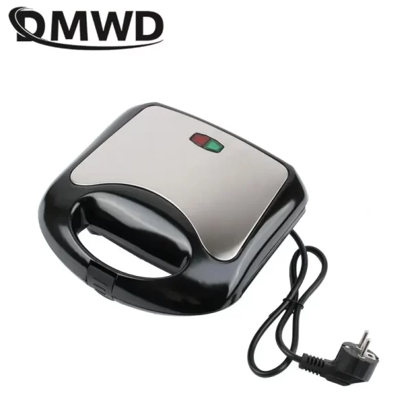 DMWD Home Mini Triangle Sandwich Maker 220V Bread Toaster Personal Breakfast Machine Frying Egg Tool Stainless Steel 750W - Imagem 2
