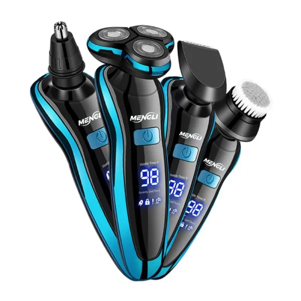 Barbeador Elétrico Barbeador Elétrico Máquina de Cortar Pelos Corporais Máquina de Barbear para Homens Mulheres Máquina de Cortar Barba Rotativa Aparador À Prova D'água - Imagem 5