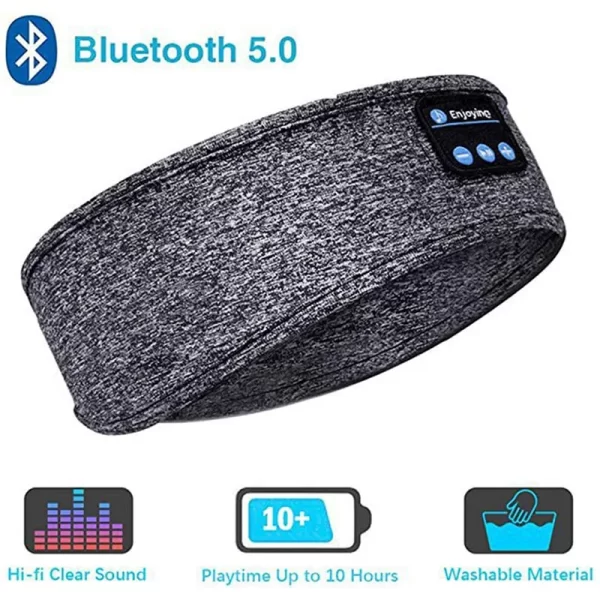 Bluetooth Wireless Headphones Sleep Eye Mask Headset Soft Elastic Comfortable Sports Headband Bluetooth Music Earphone - Imagem 7