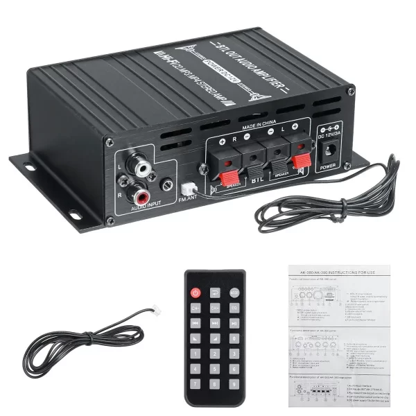 AK380/G8/AK370/AK270/AK170 800W 12V Home Car Hifi Power Amplifier Stereo BASS Audio Amp Speaker Class D Car Home Sound Power Amp - Imagem 6
