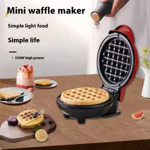 A Versatile Mini Waffle Maker With A Non-Stick Surface For Quick Breakfasts, Snacks And Desserts - Compact Roaster