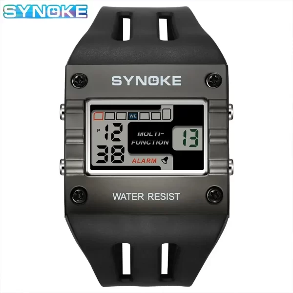 SYNOKE Digital Watch Men Sports Electronic Watch Waterproof Night Glow Large Screen Square Student Watch Outdoor New Color Trend - Imagem 7