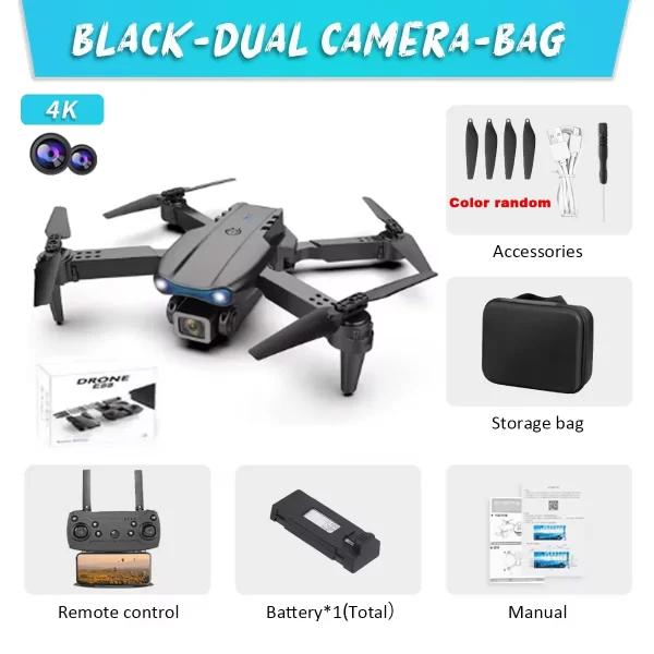 E99 Pro Drone Quadcopter Remote Control Handle Four Axis Aircraft HD 6K Photography UAV Altitude Fixation Helicopter Toys - Imagem 7