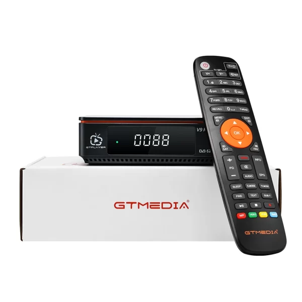 GTmedia V9 Prime DVB-S2X Receptor de Satélite WiFi Integrado Suporte HEVC Cartão CA Receptor de TV Full HD 1080P PVR Ready
